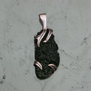 LIBRA MOLDAVITE, silver pendant Ag 925