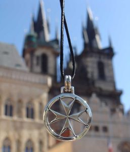 TEMPLAR CROSS, silver pendant, Ag 925