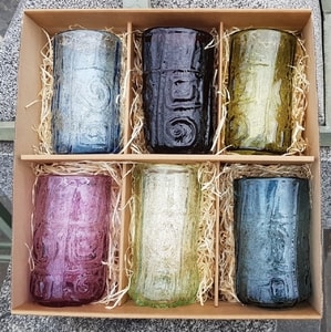 SONATA - SET OF 6 HAND BLOWN GLASSES - HISTORICAL GLASS{% if kategorie.adresa_nazvy[0] != zbozi.kategorie.nazev %} - CERAMICS, GLASS{% endif %}