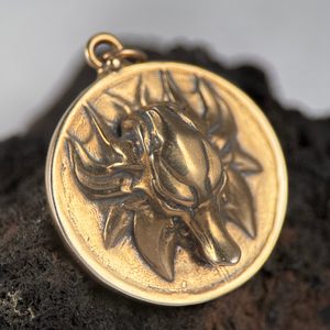 SLAVIC WOLF Pendant, bronze