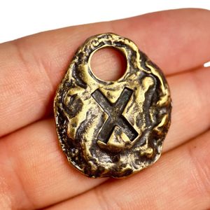 GEBO - rune, old brass