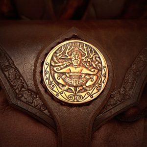 CERNUNNOS, LEATHER BAG BROWN, BRONZE - BAGS, SPORRANS{% if kategorie.adresa_nazvy[0] != zbozi.kategorie.nazev %} - LEATHER PRODUCTS{% endif %}