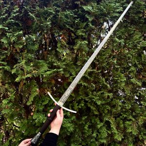 NORBERT HAND-AND-A-HALF MEDIEVAL SWORD etched