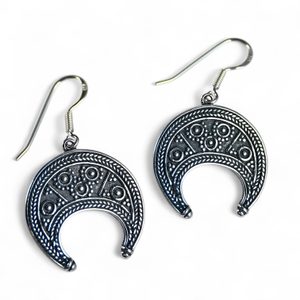 LUNULA, Great Moravian earrings, silver 925