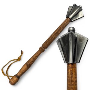 STEEL MACE with WOODEN STICK