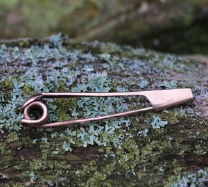 Keltische Brosche, Fibula, la tene, Bronze