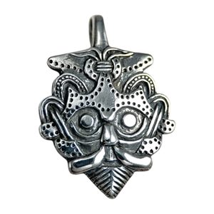 VIKING HEAD PENDANT, Gnezdovo, silver 925