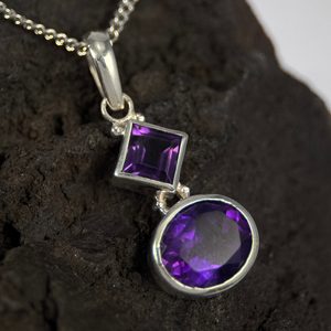 CAIRO, silver pendant, amethyst Ag 925/1000