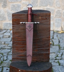 FREDRIK, MEDIEVAL TEMPLAR DAGGER WITH SEATH - COSTUME AND COLLECTORS’ DAGGERS{% if kategorie.adresa_nazvy[0] != zbozi.kategorie.nazev %} - WEAPONS - SWORDS, AXES, KNIVES{% endif %}