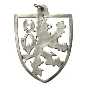 Czech lion, pendant, silver 925/1000