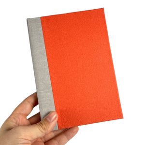 Notebook A6, handmade paper Velké Losiny 10 x 14 cm