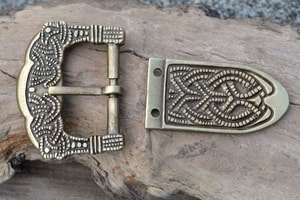 BELT SET, Schnalle und Griff, Gokstad, Norwegen, Legierung