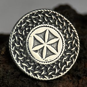 Slavic Svarga, pendant, sterling silver