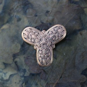 VIKING TREFOIL Bronze Brooch