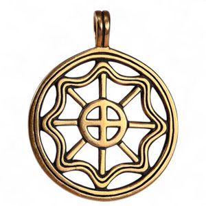 SLAVIC SUN II, bronze pendant