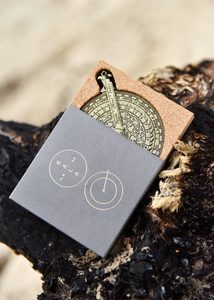 Night and tide pocket clock / counter, brass