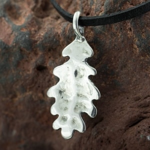 OAK LEAF, sterling silver charm