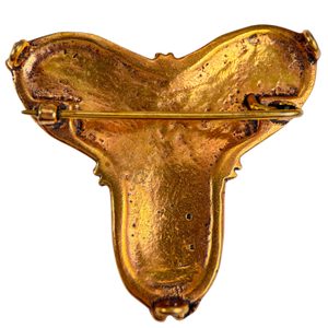 VIKING TREFOIL Bronze Brooch