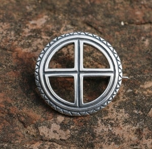 SUN CROSS, SILVER BROOCH - BROOCHES AND BUCKLES{% if kategorie.adresa_nazvy[0] != zbozi.kategorie.nazev %} - SILVER JEWELLERY{% endif %}