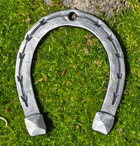 Horseshoe for luck, forged