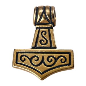 THOR'S HAMMER II, small, bronze pendant