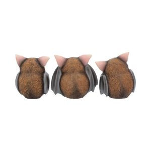 THREE WISE BATS, figurines set