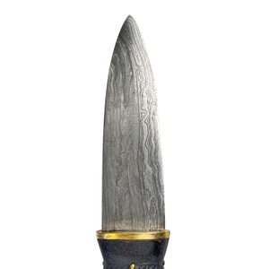 Sgian Dubh, schottisches Messer - Damaszenerstahl