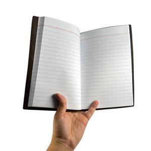 GOTHIC, leather notebook, lined, brown