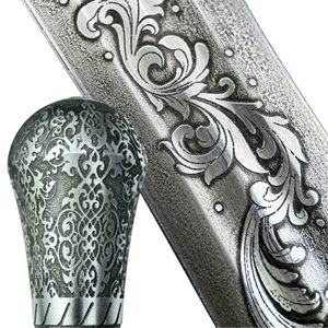 NORBERT HAND-AND-A-HALF MEDIEVAL SWORD etched