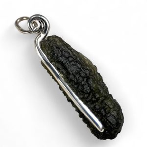 COSMA, Moldavite pendentif, argent 925/1000