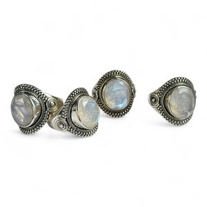LUNARIA, bague, pierre de lune argent 925/1000