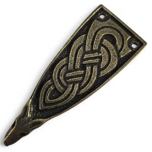 Belt strap end - Viking, old brass