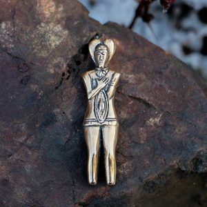 Guerrier celtique, prince de Glauberg, pendentif en bronze
