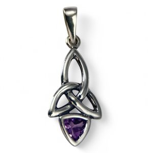 KIRA, silver pendant, Amethyst