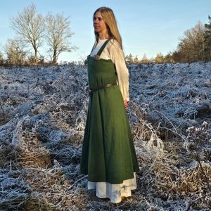 Tablier Viking pour femme, laine verte