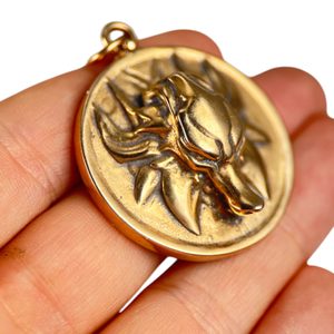 SLAVIC WOLF Pendant, bronze