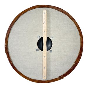 Round Viking shield, plywood, linen, rawhide 70cm