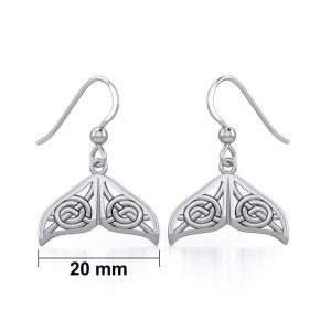 CELTIC KNOTWORK WHALE TAIL SILVER EARRINGS - EARRINGS{% if kategorie.adresa_nazvy[0] != zbozi.kategorie.nazev %} - SILVER JEWELLERY{% endif %}