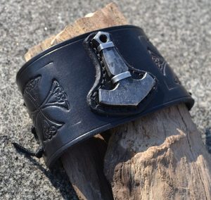 WIKING ROCKER, Lederarmband der Wikinger