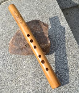 TRADITIONAL FOLK FLUTE, decorated
