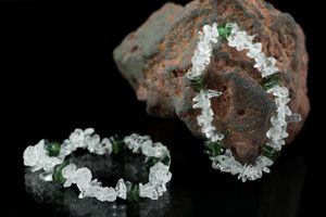 MOLDAVITE AND CRYSTAL, BRACELET - MOLDAVITES, TEKTITES{% if kategorie.adresa_nazvy[0] != zbozi.kategorie.nazev %} - MOLDAVITES, MINERALS, FOSSILS{% endif %}