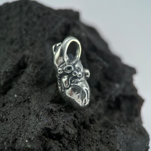 COEUR anatomique, pendentif, argent 925
