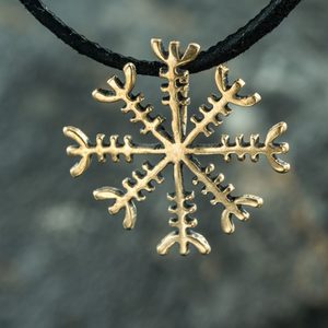 AEGISHJALMUR - HEAUME DE CRAINTE, PENDENTIF, BRONZE - OBJETS EN BRONZE{% if kategorie.adresa_nazvy[0] != zbozi.kategorie.nazev %} - BIJOUTERIE{% endif %}