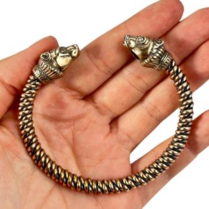 Björn, nôtre, bracelet, bronze