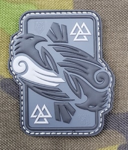 Huginn and Muninn, 3D rubber patch