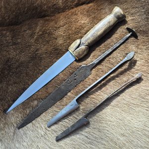 BOLLOCK or phallic dagger, replica from XV.century, Hussite wars, Bohemia
