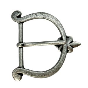 Fleur De Lis belt buckle, Middle Ages - zinc