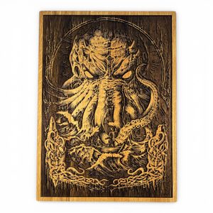 CTHULHU Wall Decoration Oak 32x46cm