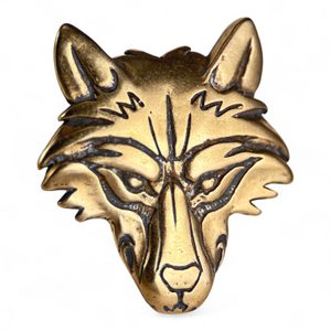 VUK, Wolf Head, bronze pendant