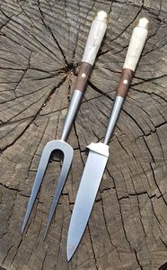 KNIFE AND FORK, DE LUXE SET - KNIVES{% if kategorie.adresa_nazvy[0] != zbozi.kategorie.nazev %} - WEAPONS - SWORDS, AXES, KNIVES{% endif %}